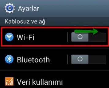 Android Wifi Kapali